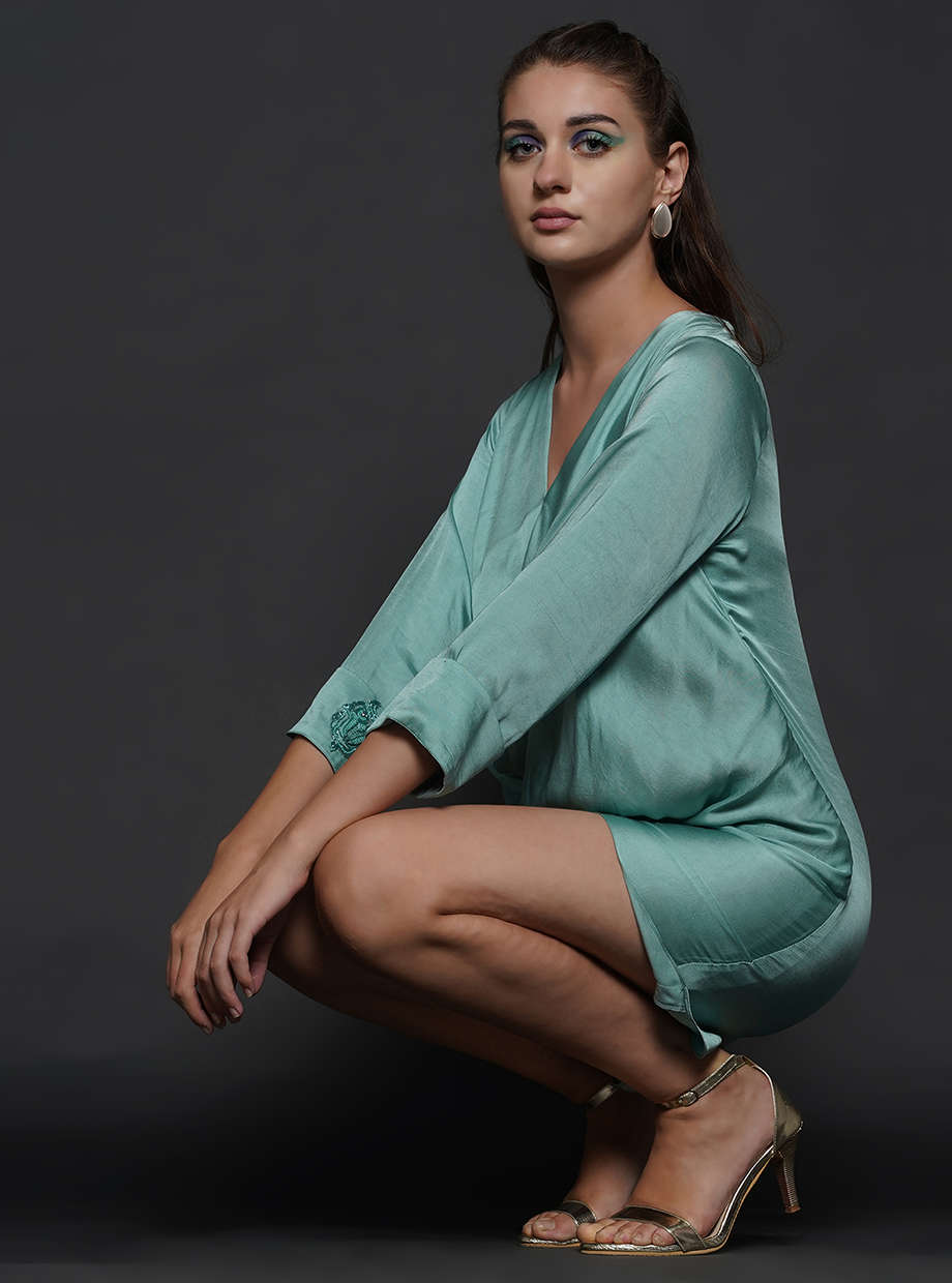 ALINA DRESS (AD) – SEA BLUE