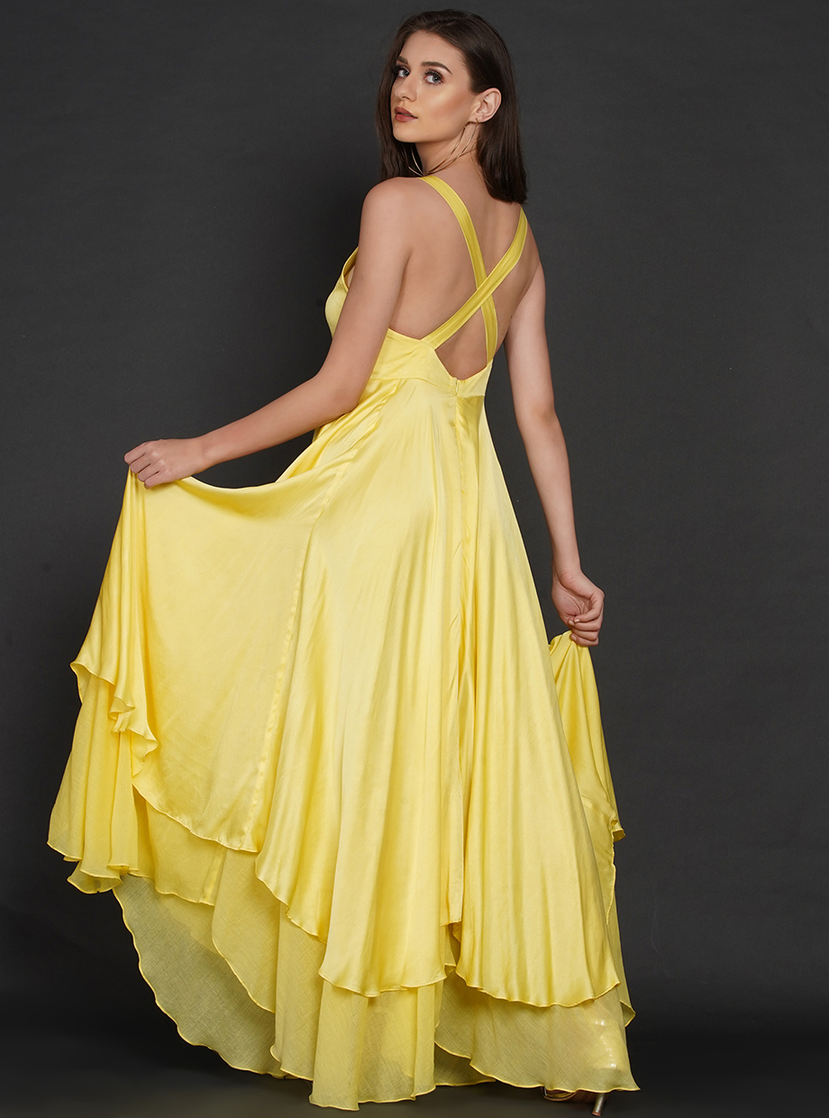 CROSS BACK DRESS (CBD) – YELLOW