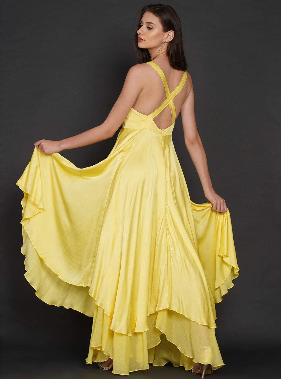 CROSS BACK DRESS (CBD) – YELLOW