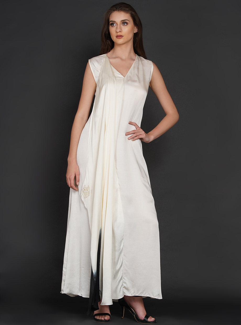 FLAP OMBRE DRESS (FOD) – OFF WHITE