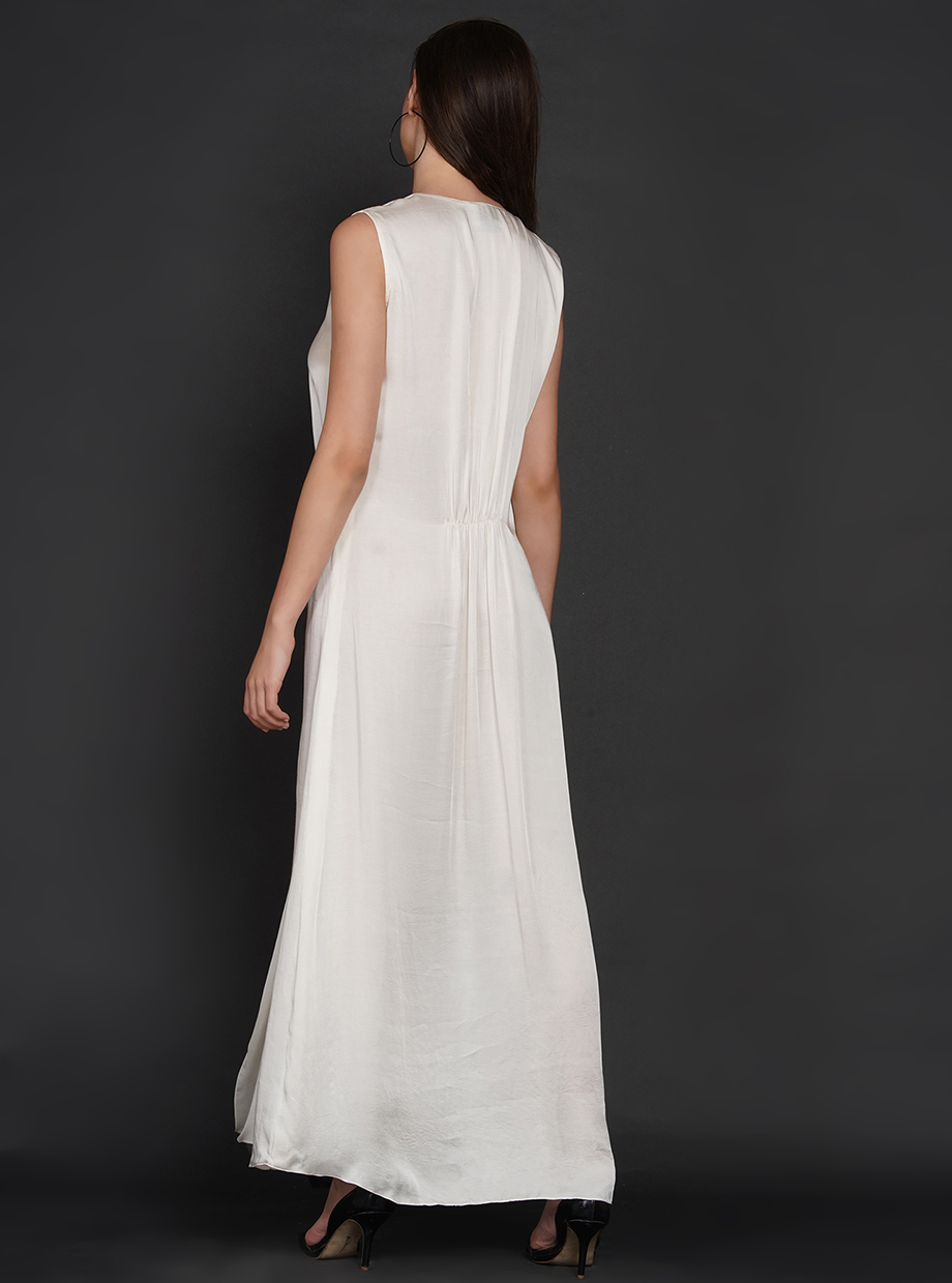 FLAP OMBRE DRESS (FOD) – OFF WHITE