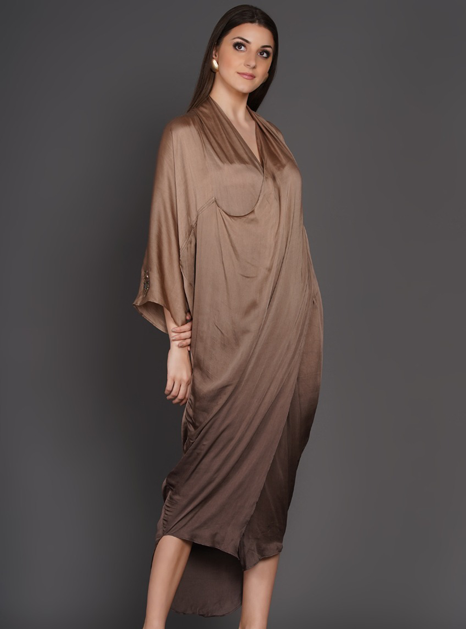 WATERFALL DRESS (WFD) – TAUPE OMBRE