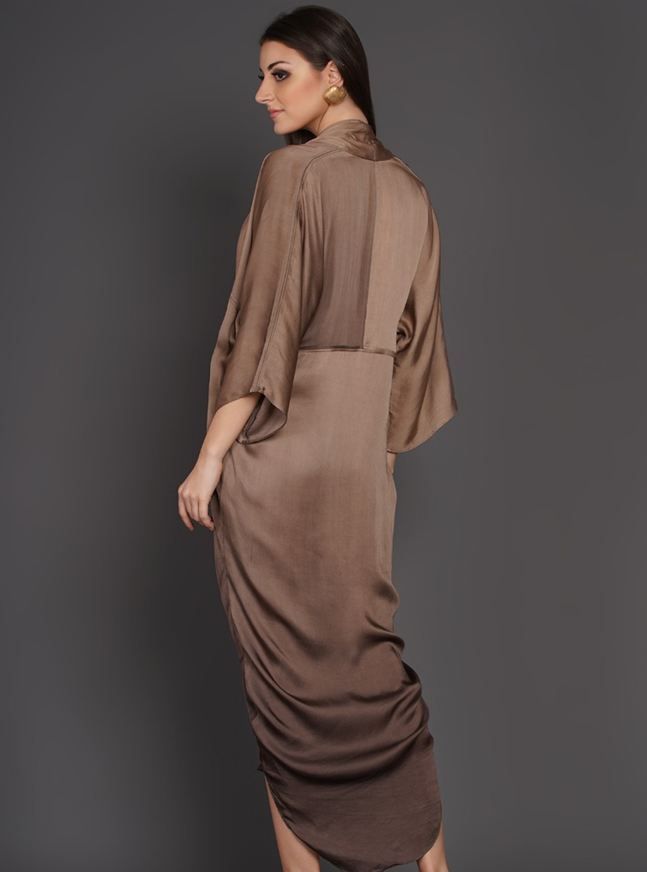 WATERFALL DRESS (WFD) – TAUPE OMBRE