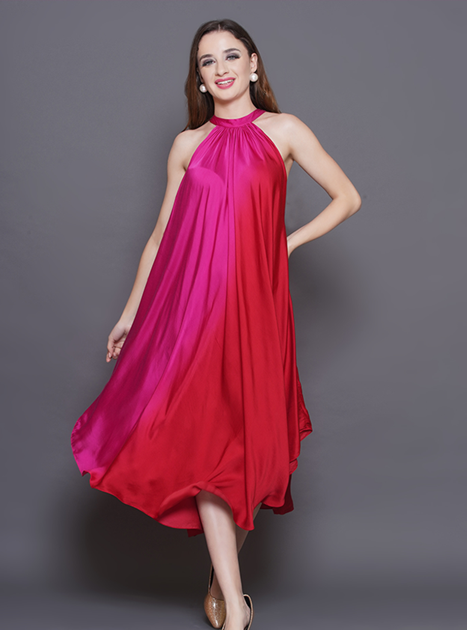 SWIRL -TWIRL DRESS – PINK