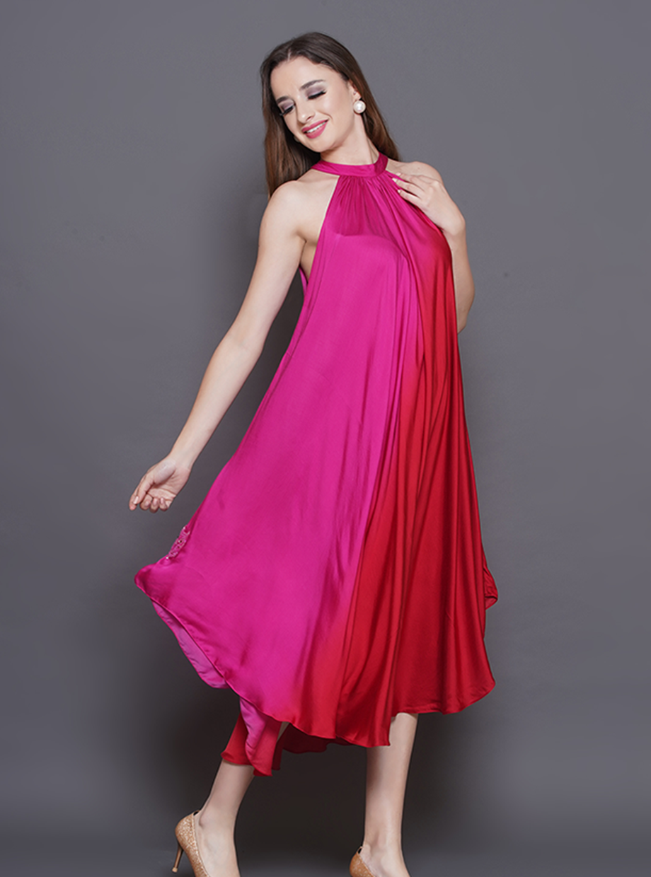 SWIRL -TWIRL DRESS – PINK