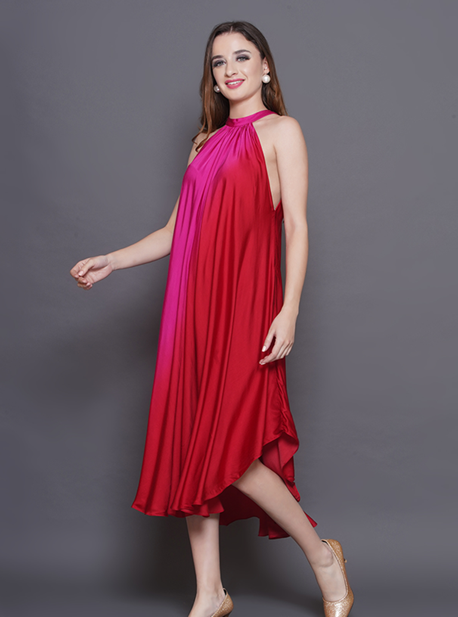 SWIRL -TWIRL DRESS – PINK